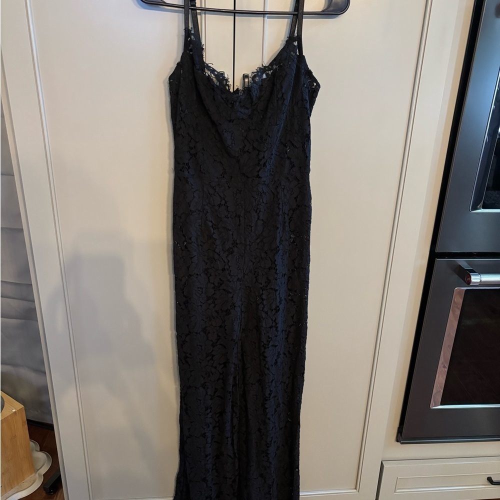 Fashion Nova Black Lace jumpsuit! Perfect for the holidays! Large